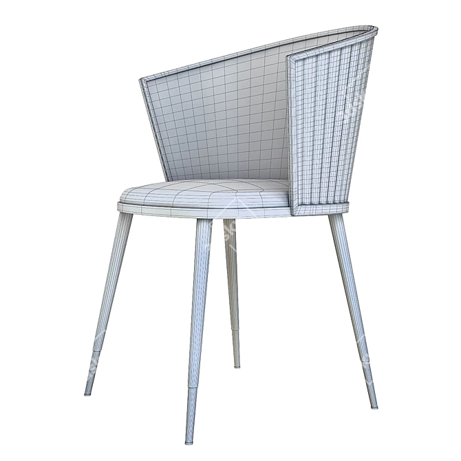 Sleek Contemporary Chair - 3dsmax & obj File 3D model image 3