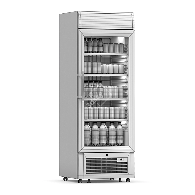 Clearview Freezer Fridge 3D model image 2