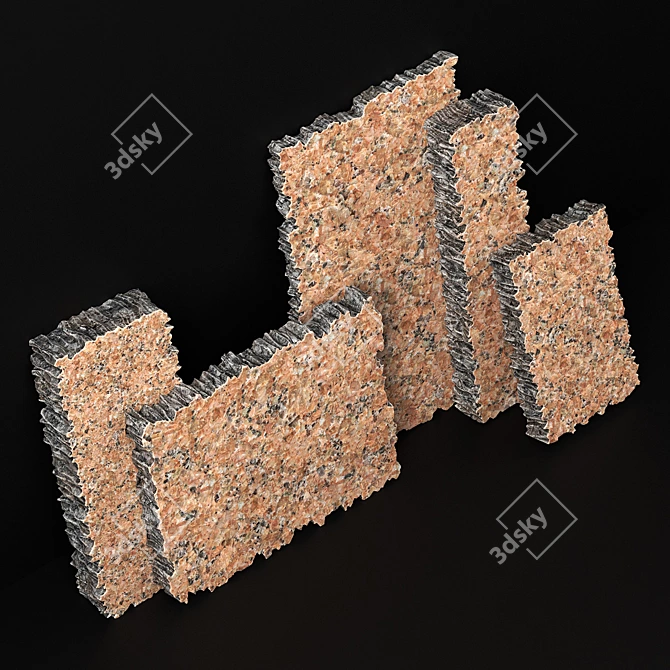 Luxury Marble Slab - High Quality 3D Texture 3D model image 3