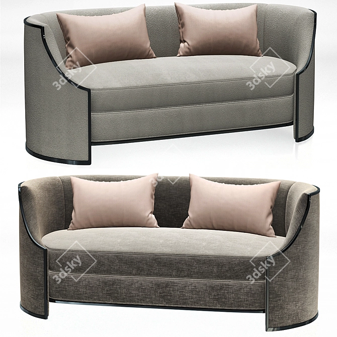 Elegant Ferrell Mittman Sofa 3D model image 1