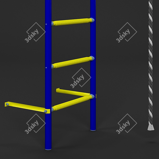 ROMANA_S1 Swedish Wall Fitness Unit 3D model image 5