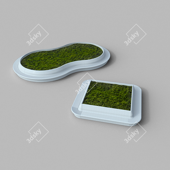 Modular Bench: Customizable Seating 3D model image 1