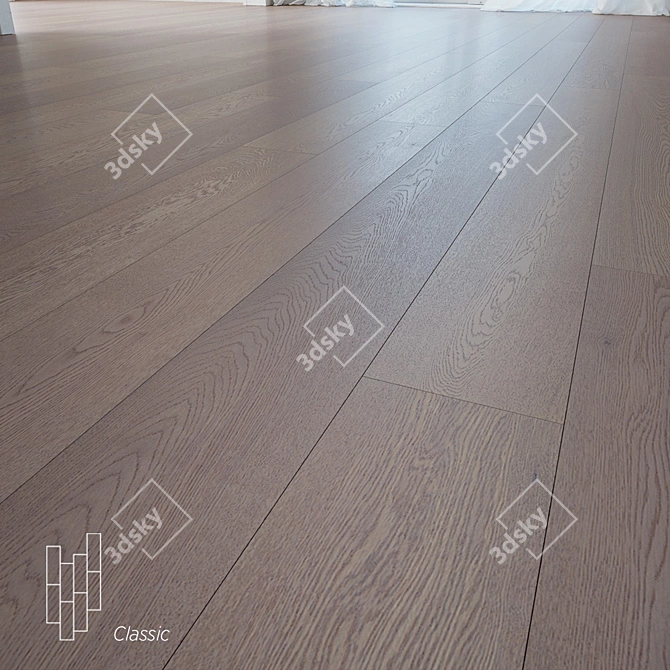 Elegant Oak Flooring: Capri Collection 3D model image 1