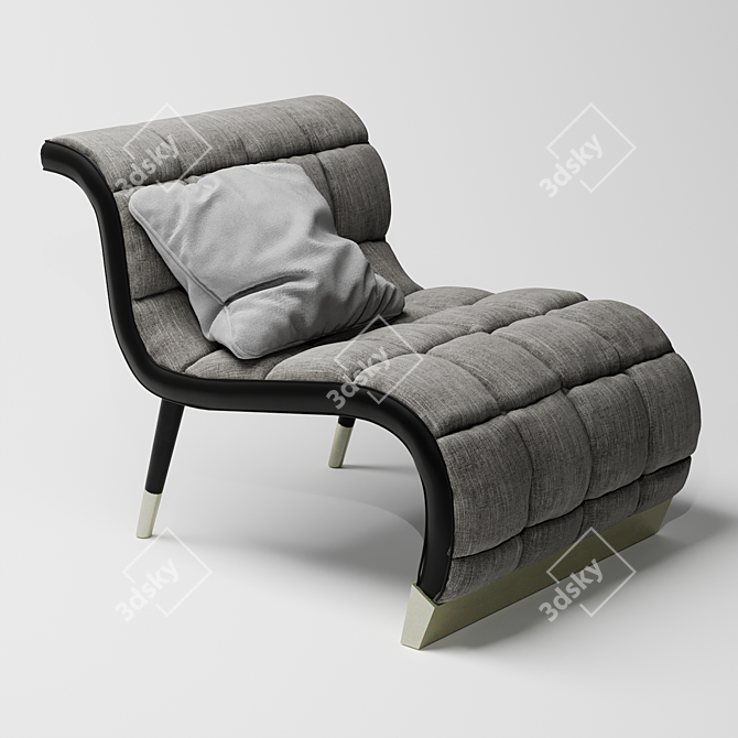 Ferre Bonnie_2: Elegant Armchair with Bronze Accent 3D model image 3