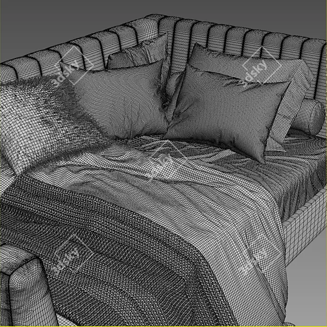 Avalon Daybed: Stylish and Versatile 3D model image 3