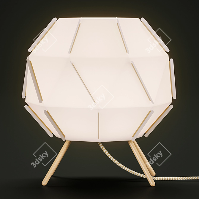 Cozy Glow: Ikea Sjopenna Table Lamp 3D model image 5