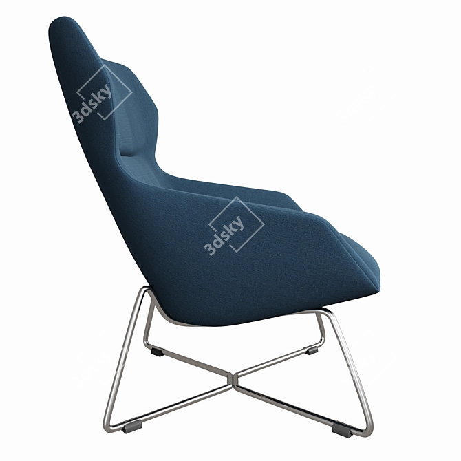Italian Comfort: Ray Lounge Seating 3D model image 3
