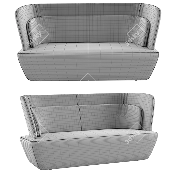 EmmeBi Soho Italian Sofa 3D model image 2