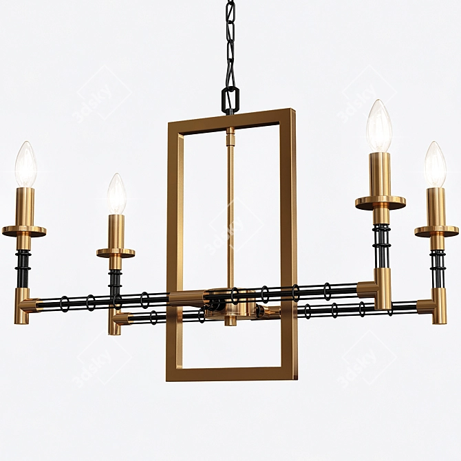 Refraktika Chandelier 4 - Elegant Lighting Solution 3D model image 3