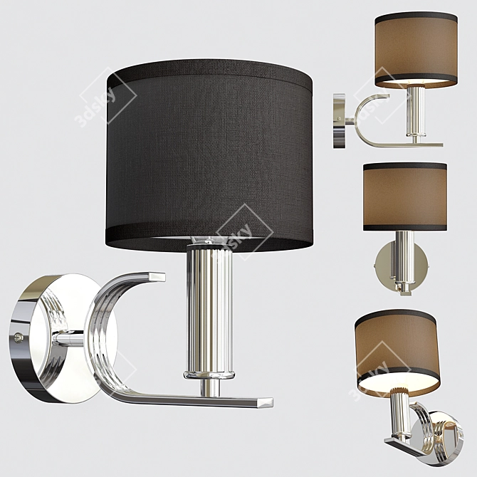 Sleek Ignitus Wall Sconce 3D model image 1