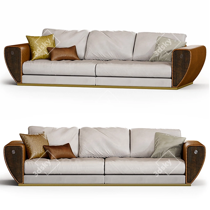 Elegant Pregno Normandie Sofa 3D model image 1