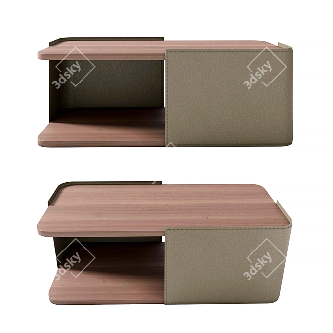 Molteni_Hubert Coffee Table: Sleek Design & Versatile Sizes 3D model image 2