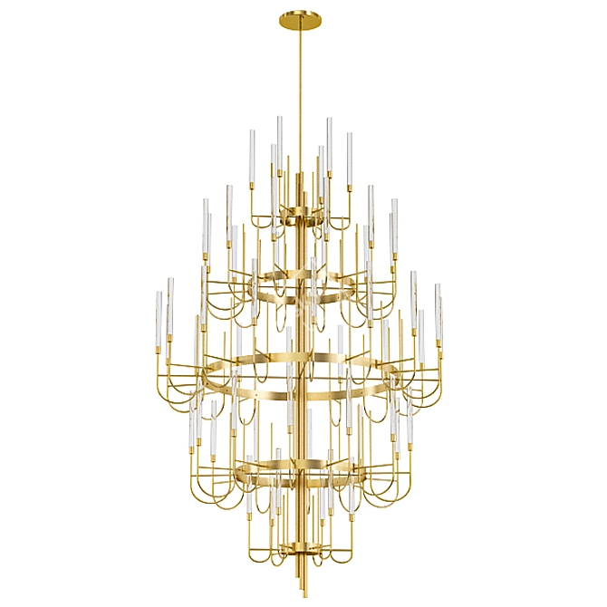 Modern Chandelier Collection 3D model image 3