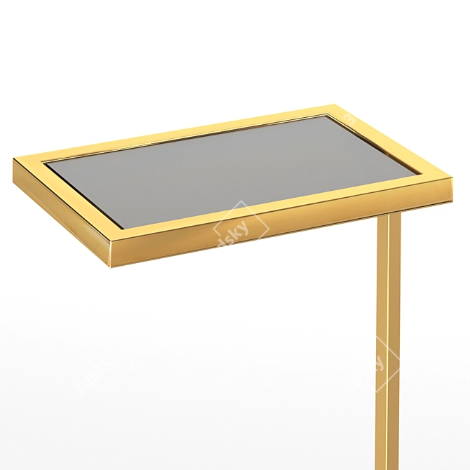 Elegant Paladin Side Table 3D model image 4