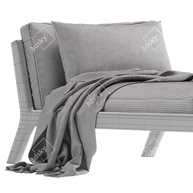 Modern SOVA Deckchair - Ultimate Comfort 3D model image 5
