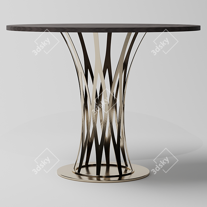 Sleek Chambord Dining Table 3D model image 3