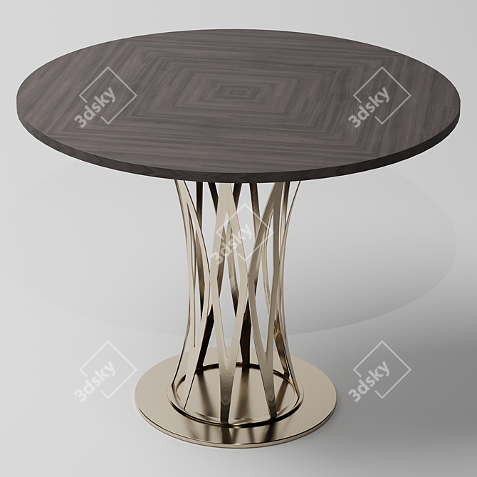 Sleek Chambord Dining Table 3D model image 4