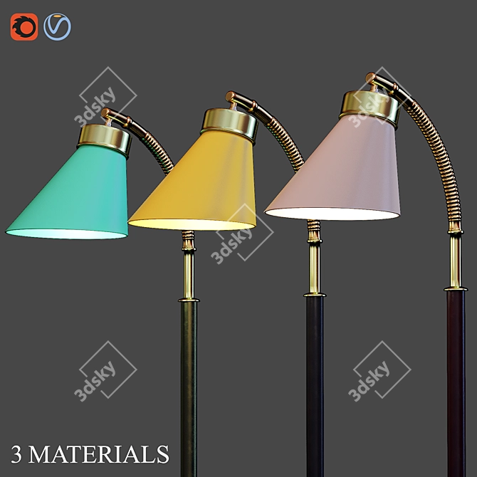 Sleek 2013 Light Fixture 3D model image 5