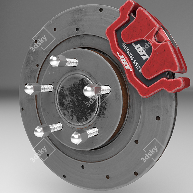 Honda Euro-R 2000 Wheel - High-Poly Model with Textures 3D model image 10