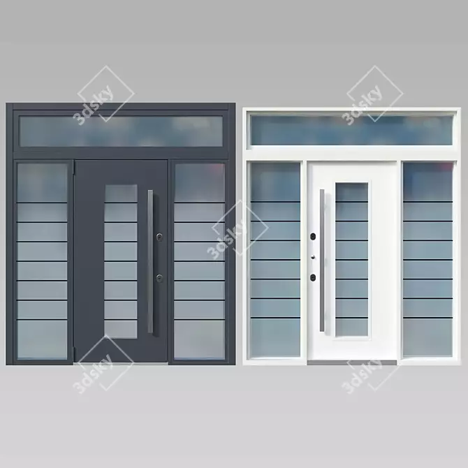 Om TermoWood: High-Quality Thermally Insulated Doors 3D model image 1