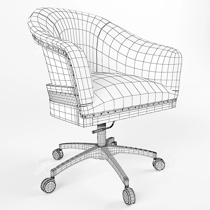 Elegant DOR Chair by CREARTE 3D model image 5