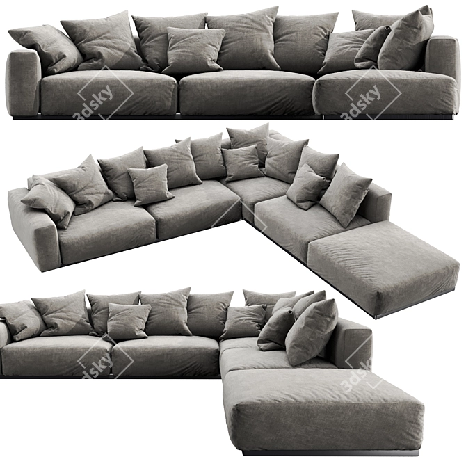 Versatile Flexform Lario Sectional 3D model image 4