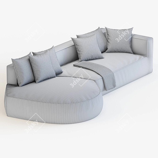 Gogan Sofa by Moroso 3D model image 4