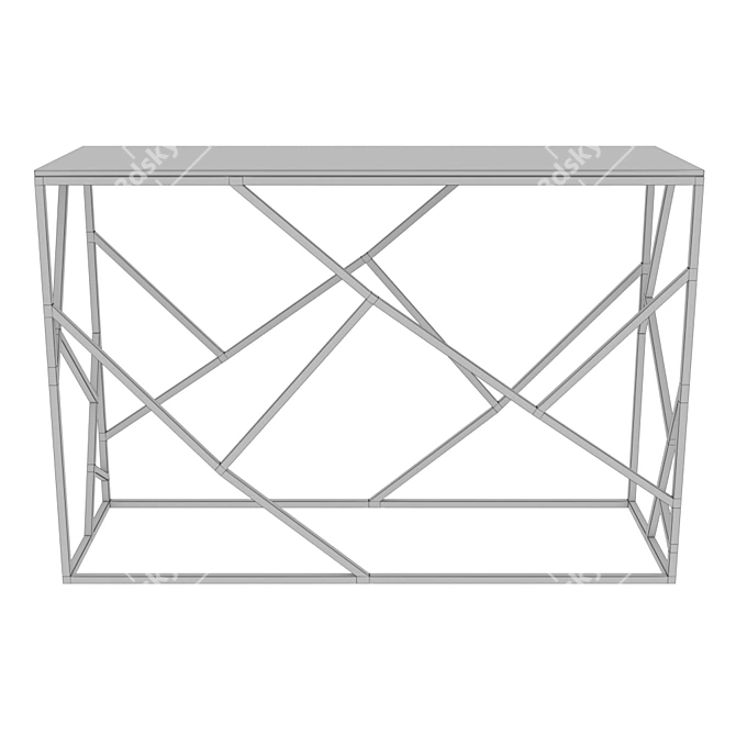 Glamor Console Table: Modern Elegance 3D model image 3