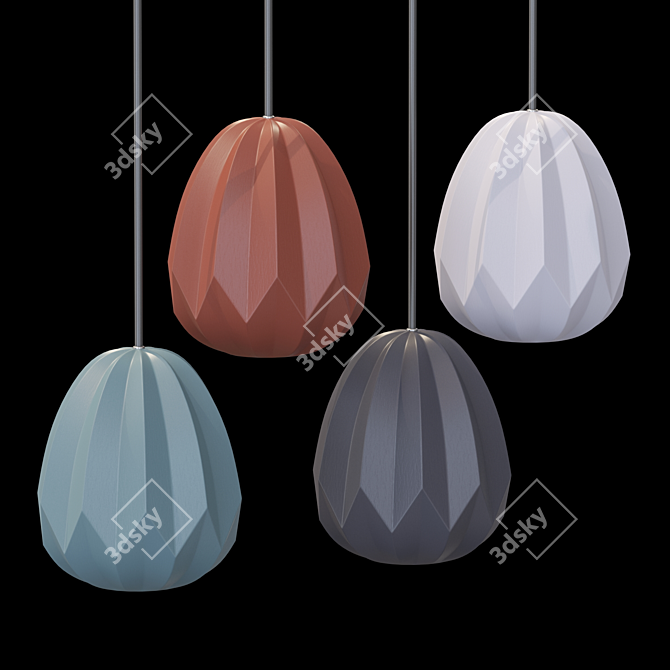 Scandinavian Style Pendant Lamp - Lampatron MEDDEL 3D model image 2