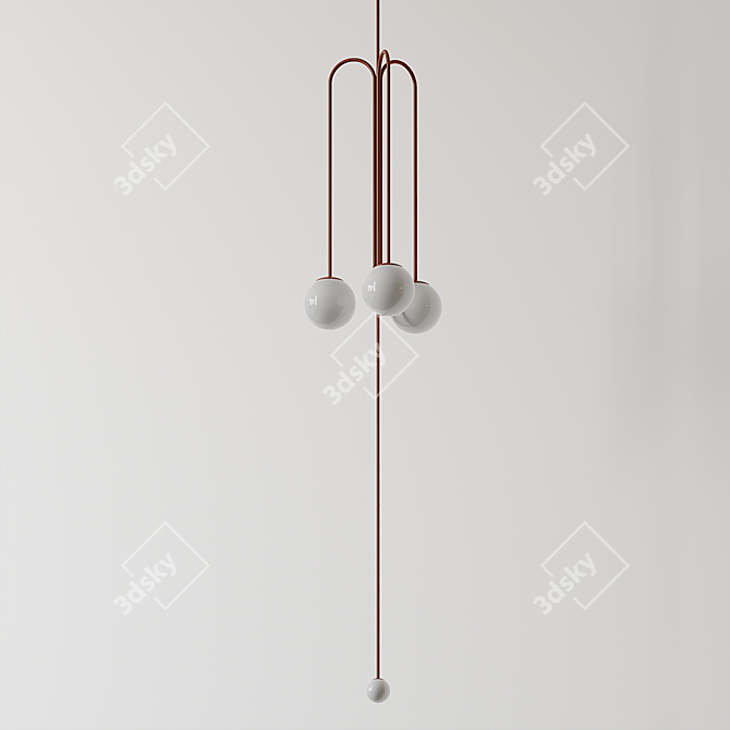 Pistil Pendant Lamp: Elegant Illumination by Michael Anastassiades 3D model image 1