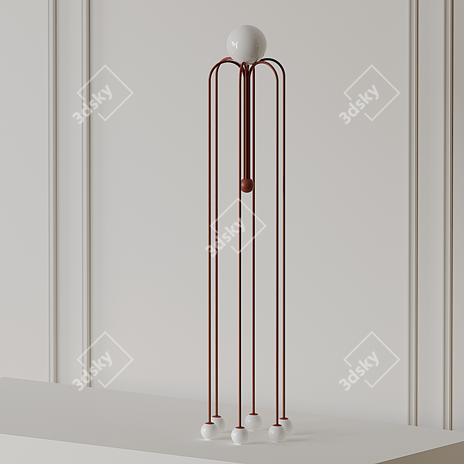 Sleek Bellagio Floor Lamp: Designed by Michael Anastassiades 3D model image 1