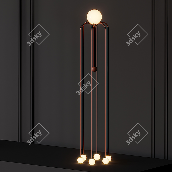 Sleek Bellagio Floor Lamp: Designed by Michael Anastassiades 3D model image 2