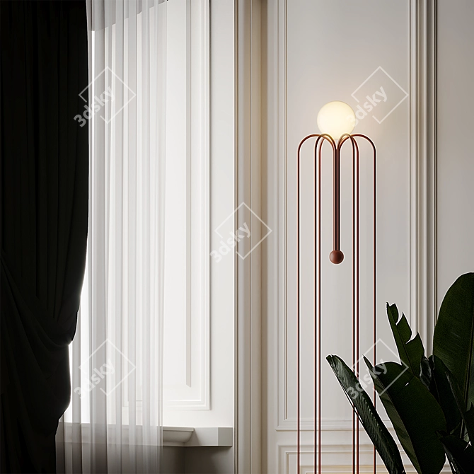 Sleek Bellagio Floor Lamp: Designed by Michael Anastassiades 3D model image 3