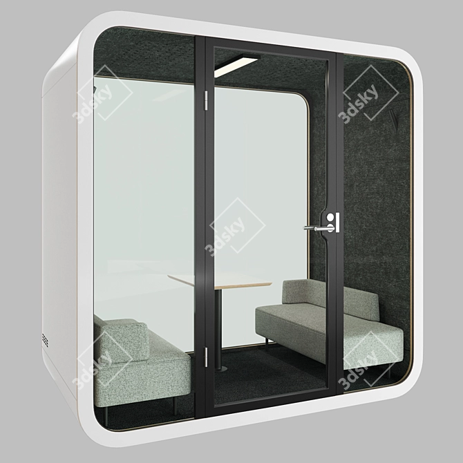 Smart Acoustic Meeting Pod 3D model image 4