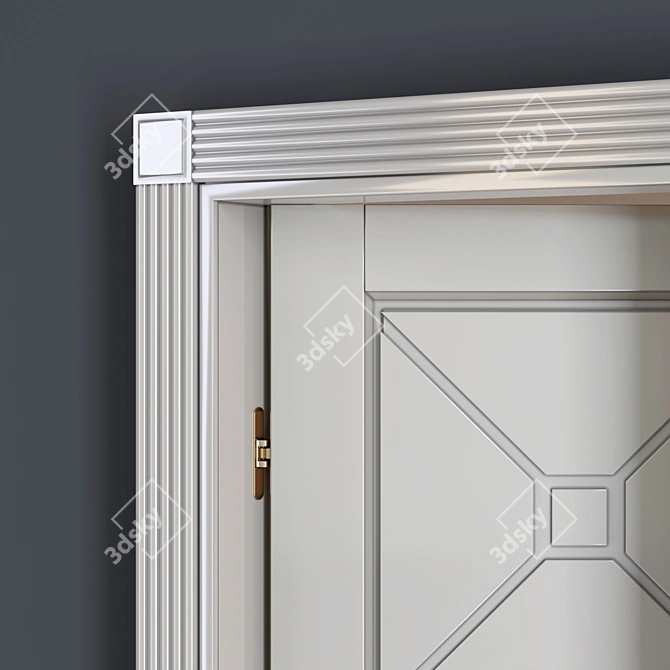 Modern Italian Solo7 Doors 3D model image 3