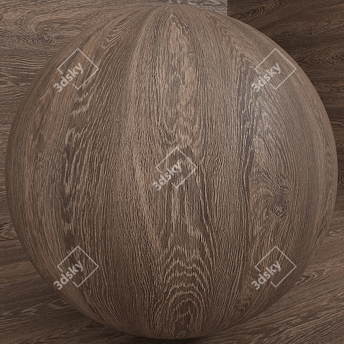 Oakwood Seamless Material Set 3D model image 3