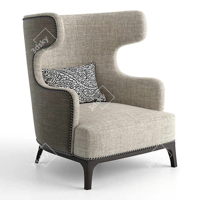 Luxury Visionnaire IPE Cavalli Single Katie Armchair 3D model image 1