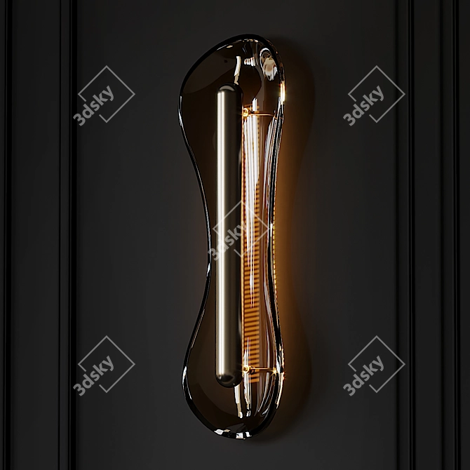  Metallic Elegance: Veronese Wall Sconce 3D model image 1