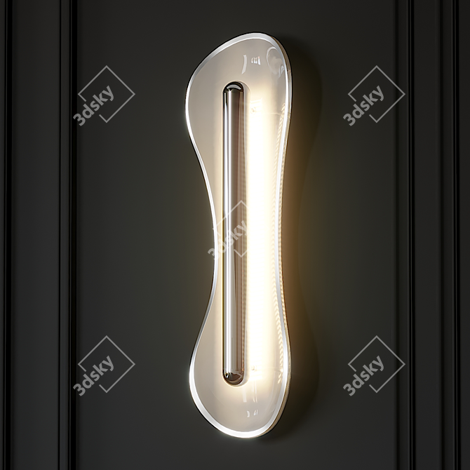  Metallic Elegance: Veronese Wall Sconce 3D model image 2