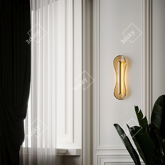  Metallic Elegance: Veronese Wall Sconce 3D model image 3