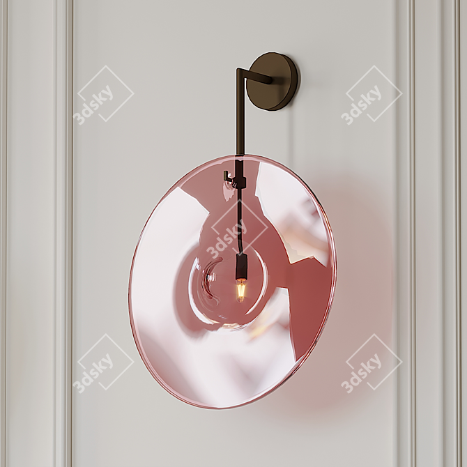 Elegant Orbe Wall Lamp 3D model image 1