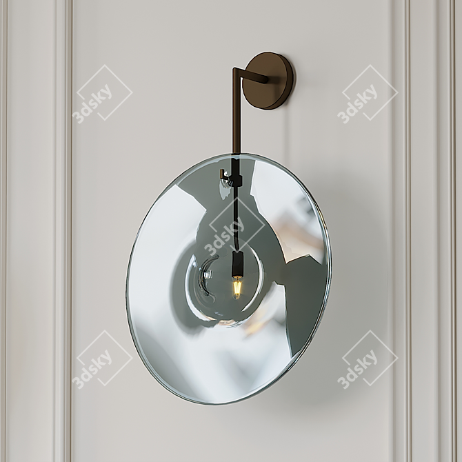 Elegant Orbe Wall Lamp 3D model image 2