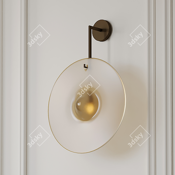 Elegant Orbe Wall Lamp 3D model image 3