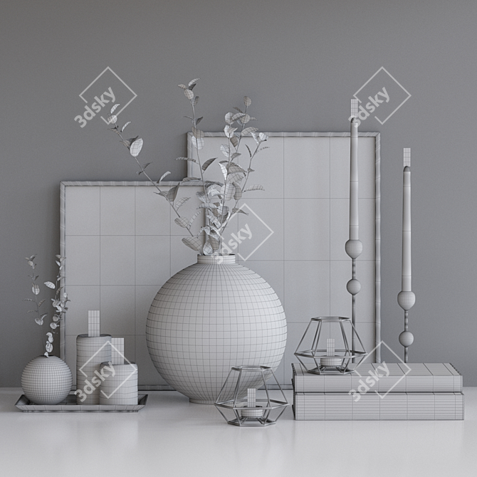 Vintage Decor Set: 2014 MAX (Corona + V Ray) + OBJ + MTL 3D model image 2