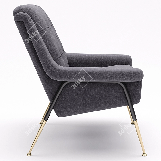 Tosconova Witton Armchair: Unparalleled Comfort and Style 3D model image 3