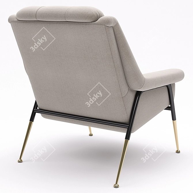 Tosconova Witton Armchair: Unparalleled Comfort and Style 3D model image 4