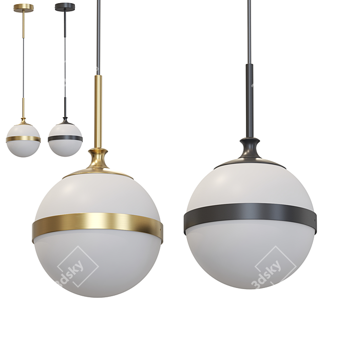 GIRA ONE Pendant Lamp 3D model image 1
