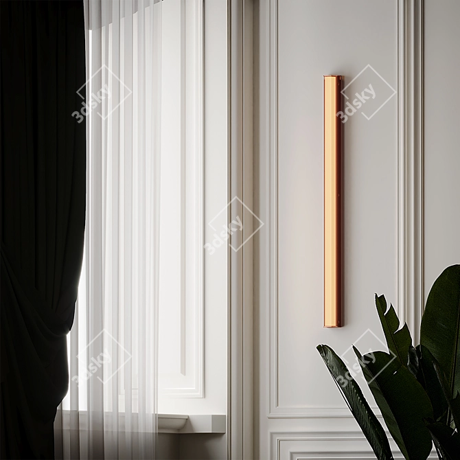 Elegant Branch Large Sconce 3D model image 3