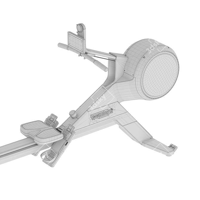 Ultimate Rowing Experience: Technogym SKILLROW 3D model image 5