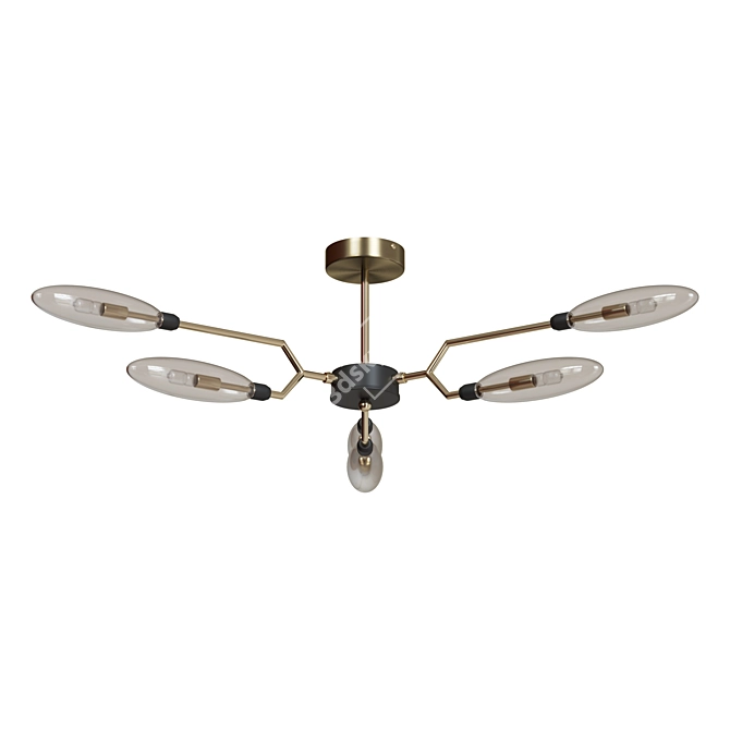 Elegant Maytoni Chandelier - Ventura 3D model image 2
